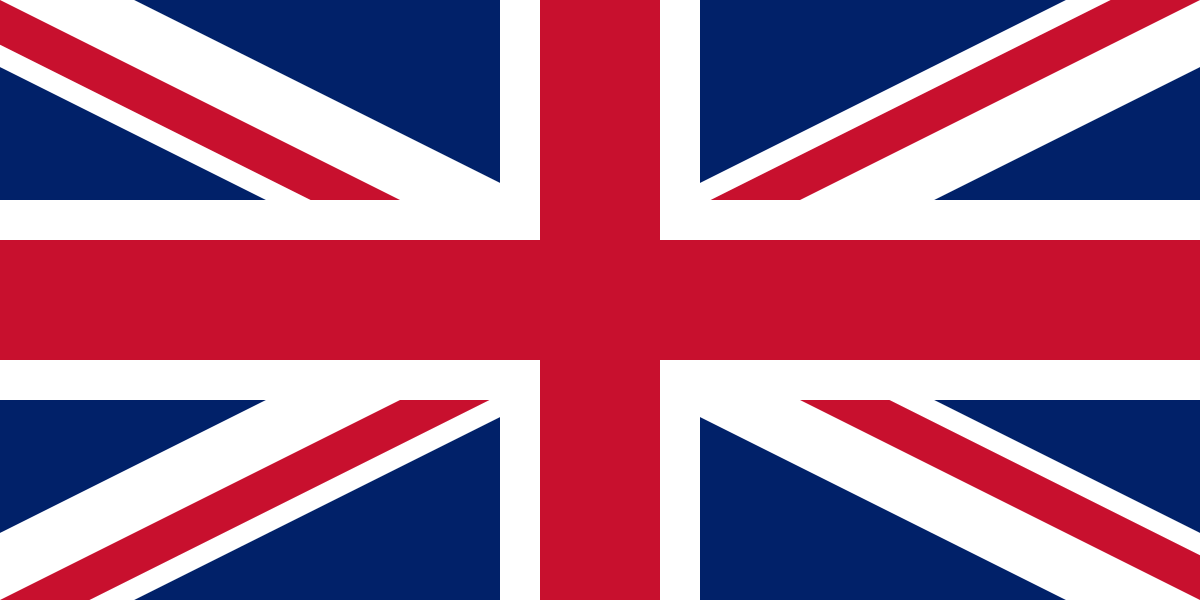 Flag of the United Kingdom indicate to select english language